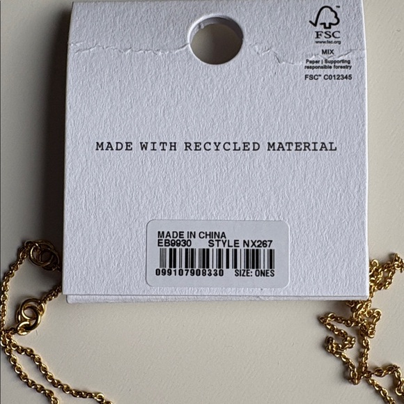 Madewell Two-Pack Stone Inlay Coin Necklace Set NWT - Picture 7 of 8